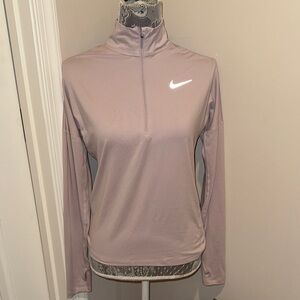 Nike Women's Light Purple Quarter-Zip Sweatshirt